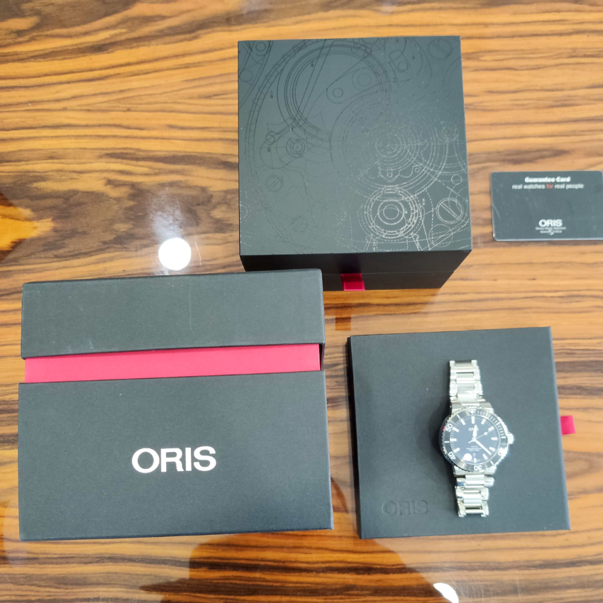 ORIS 'AQUIS DATE' 43.5MM '01 733 7789 4154-07 8 23 04PEB'