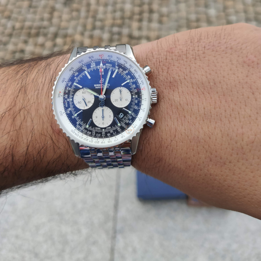 BREITLING 'NAVITIMER 1 B01 CHR' 43MM 'AB0121211B1A1'